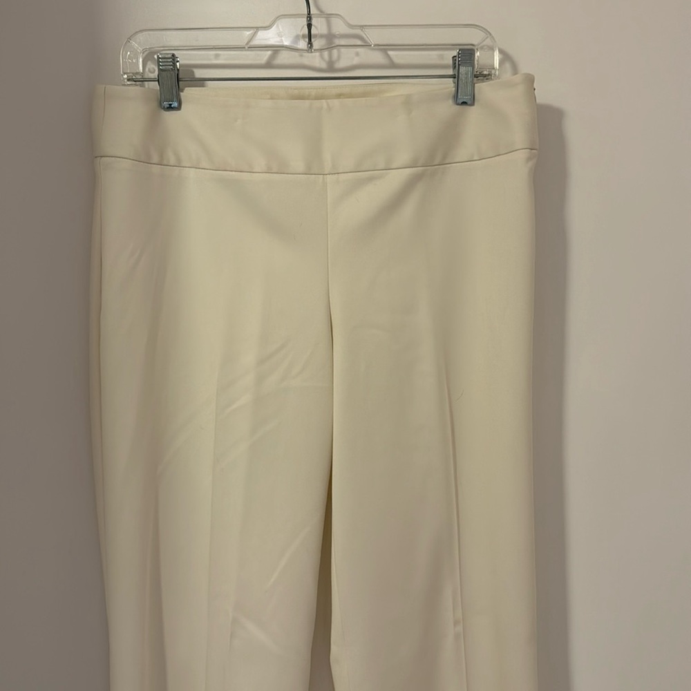 Trina Turk winter white wide legged trouser